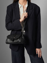 Shoulder Bag M Agnes Leather Etrier Black agnes EAGC205M-vue-porte